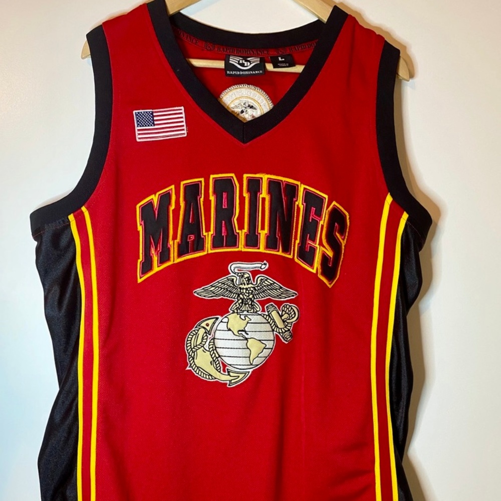 M Large Marine Corps Basketball Jersey.